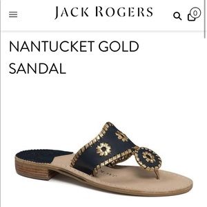 Jack Rogers Nantucket Gold Sandal
